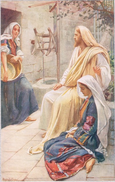 Martha and Mary, illustration from 